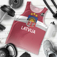 Custom Latvia Ice Hockey Champions Men Tank Top Come on Latvija Red style