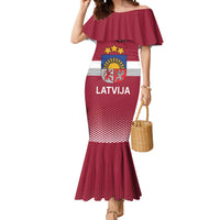 Custom Latvia Ice Hockey Champions Mermaid Dress Come on Latvija Red style