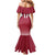 Custom Latvia Ice Hockey Champions Mermaid Dress Come on Latvija Red style