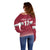 Custom Latvia Ice Hockey Champions Off Shoulder Sweater Come on Latvija Red style
