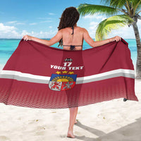 Custom Latvia Ice Hockey Champions Sarong Come on Latvija Red style