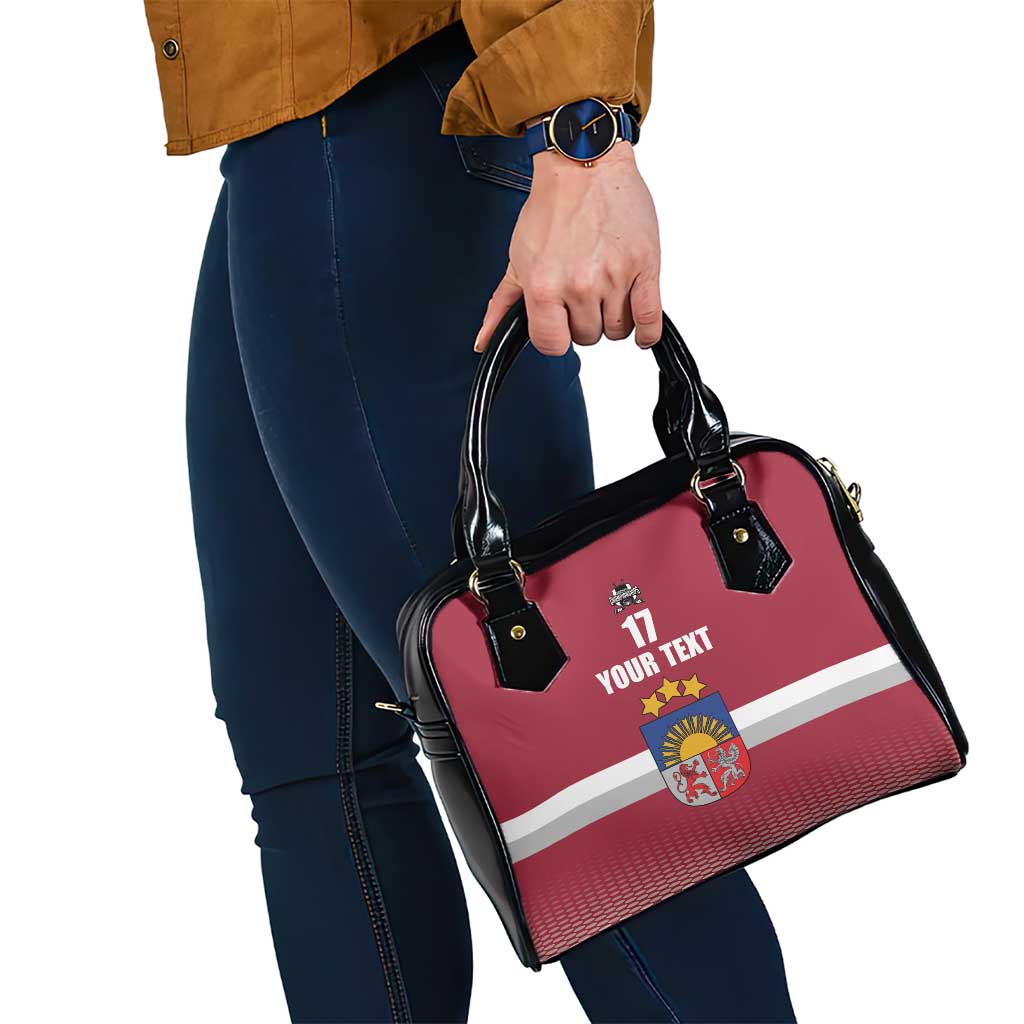 Custom Latvia Ice Hockey Champions Shoulder Handbag Come on Latvija Red style