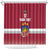 Custom Latvia Ice Hockey Champions Shower Curtain Come on Latvija Red style