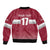 Custom Latvia Ice Hockey Champions Sleeve Zip Bomber Jacket Come on Latvija Red style