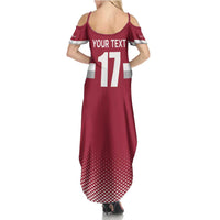 Custom Latvia Ice Hockey Champions Summer Maxi Dress Come on Latvija Red style