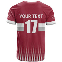 Custom Latvia Ice Hockey Champions T Shirt Come on Latvija Red style