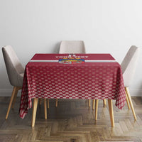 Custom Latvia Ice Hockey Champions Tablecloth Come on Latvija Red style