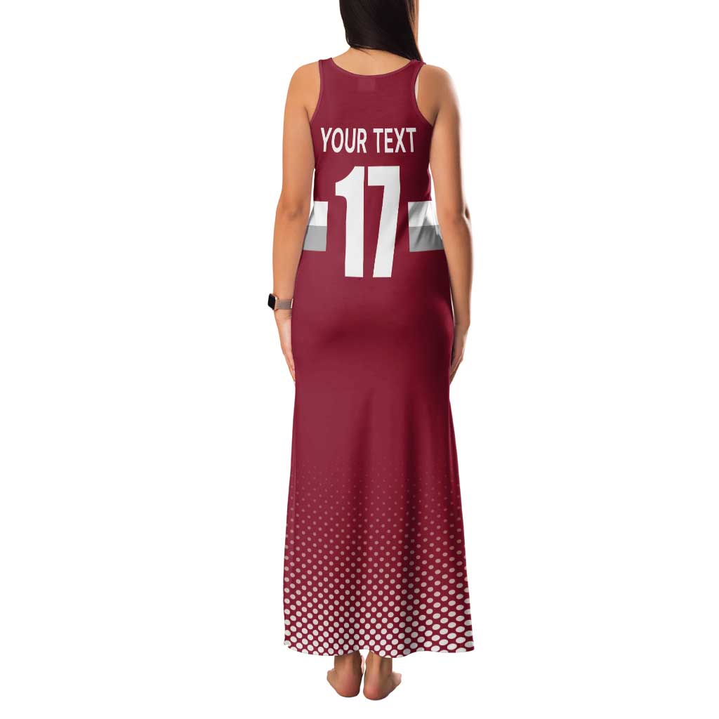 Custom Latvia Ice Hockey Champions Tank Maxi Dress Come on Latvija Red style