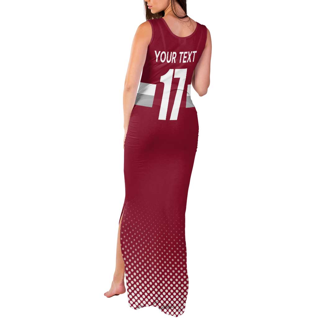 Custom Latvia Ice Hockey Champions Tank Maxi Dress Come on Latvija Red style