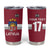 Custom Latvia Ice Hockey Champions Tumbler Cup Come on Latvija Red style