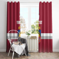 Custom Latvia Ice Hockey Champions Window Curtain Come on Latvija Red style