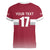 Custom Latvia Ice Hockey Champions Women V-Neck T-Shirt Come on Latvija Red style