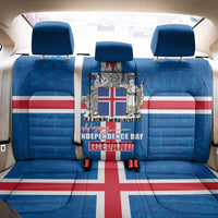 Iceland Icelandic National Day Back Car Seat Cover Happy 81th Anniversary