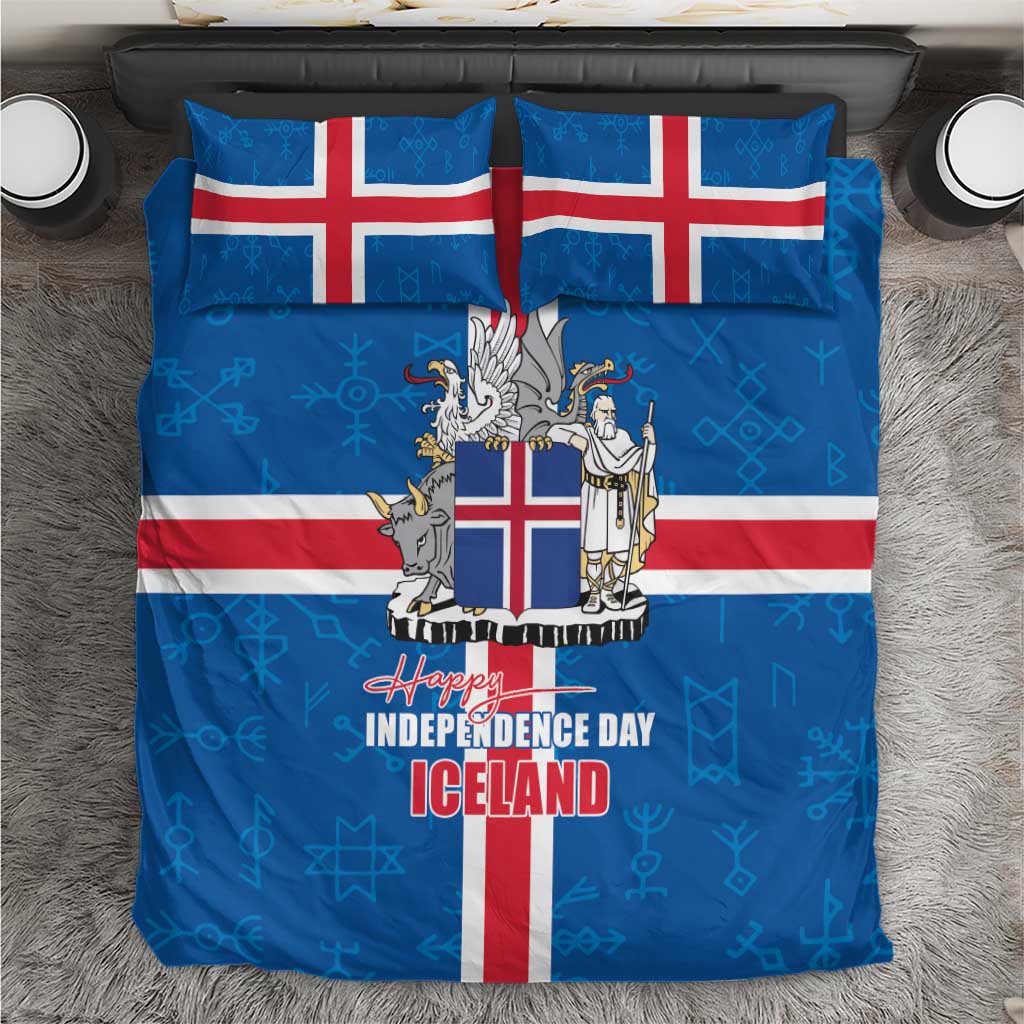 Iceland Icelandic National Day Bedding Set Happy 81th Anniversary