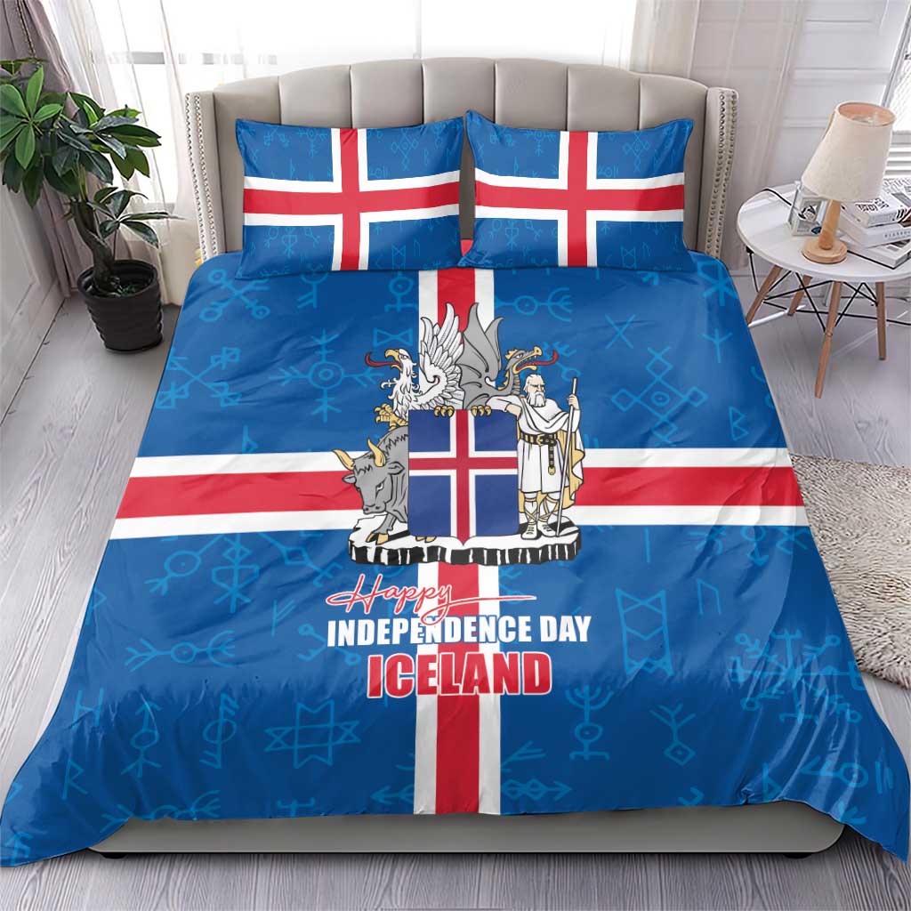 Iceland Icelandic National Day Bedding Set Happy 81th Anniversary
