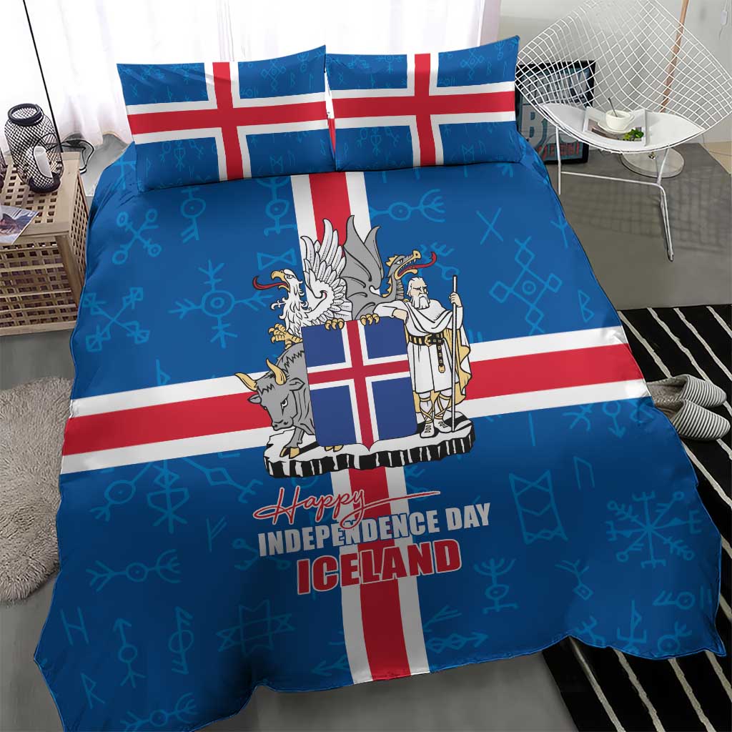Iceland Icelandic National Day Bedding Set Happy 81th Anniversary