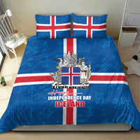 Iceland Icelandic National Day Bedding Set Happy 81th Anniversary