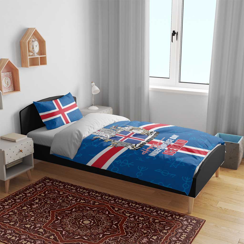 Iceland Icelandic National Day Bedding Set Happy 81th Anniversary