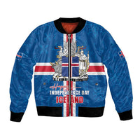 Iceland Icelandic National Day Bomber Jacket Happy 81th Anniversary