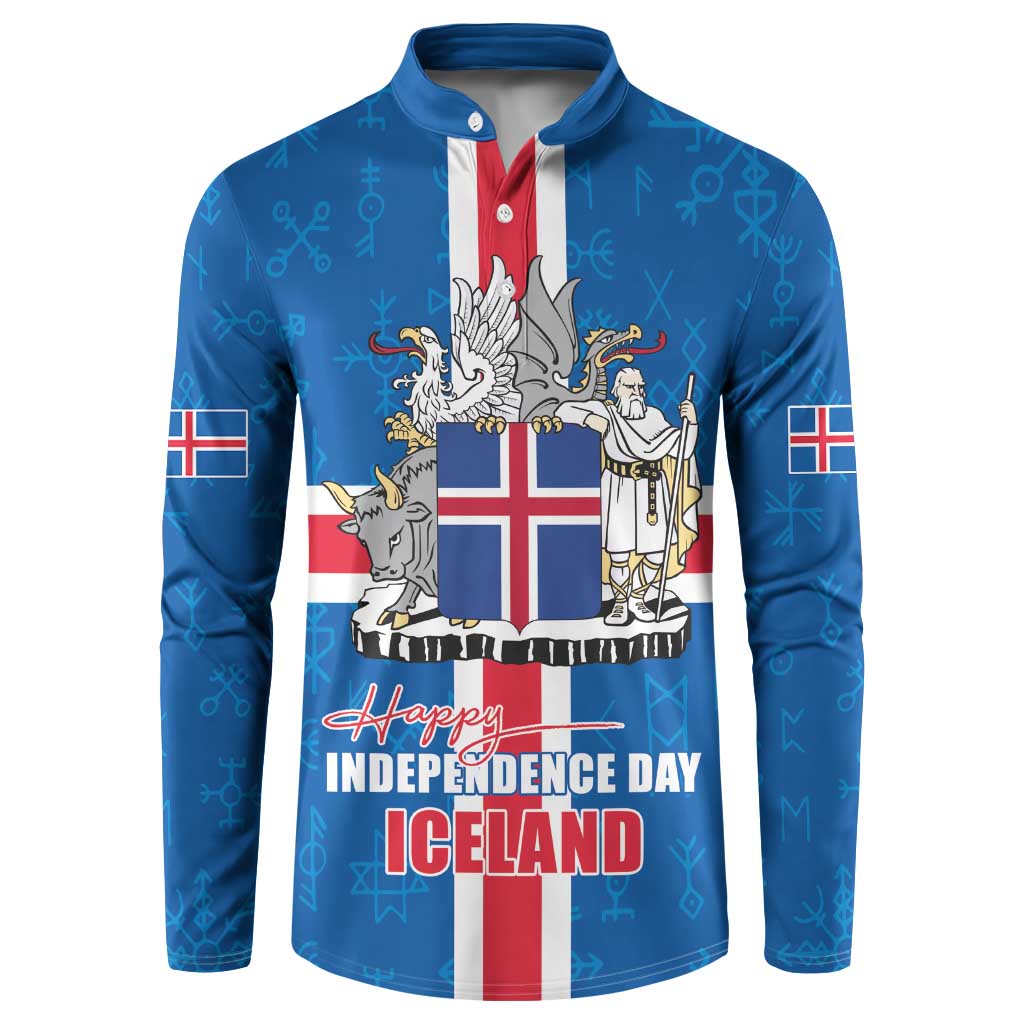 Iceland Icelandic National Day Button Sweatshirt Happy 81th Anniversary