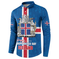 Iceland Icelandic National Day Button Sweatshirt Happy 81th Anniversary