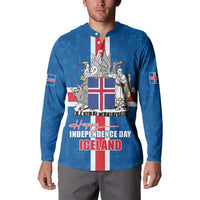 Iceland Icelandic National Day Button Sweatshirt Happy 81th Anniversary