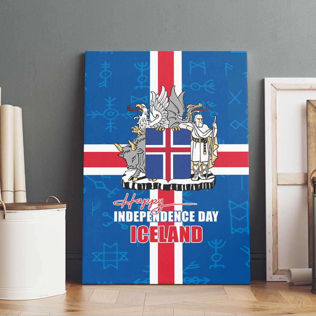 Iceland Icelandic National Day Canvas Wall Art Happy 81th Anniversary