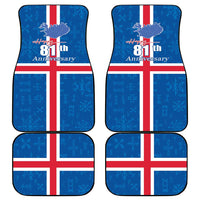 Iceland Icelandic National Day Car Mats Happy 81th Anniversary