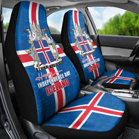 Iceland Icelandic National Day Car Seat Cover Happy 81th Anniversary