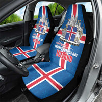 Iceland Icelandic National Day Car Seat Cover Happy 81th Anniversary