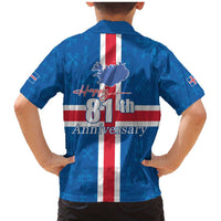 Iceland Icelandic National Day Family Matching Mermaid Dress and Hawaiian Shirt Happy 81th Anniversary