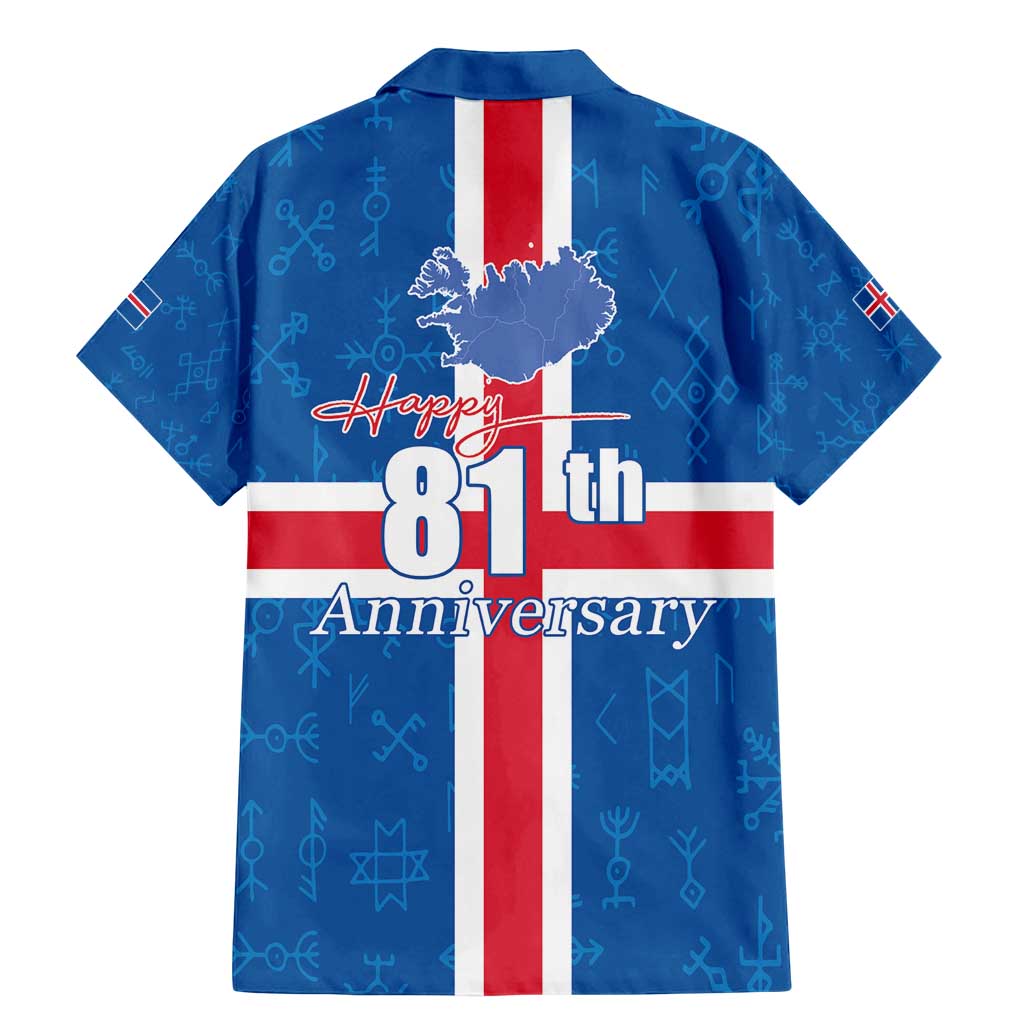 Iceland Icelandic National Day Family Matching Mermaid Dress and Hawaiian Shirt Happy 81th Anniversary