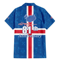 Iceland Icelandic National Day Family Matching Mermaid Dress and Hawaiian Shirt Happy 81th Anniversary