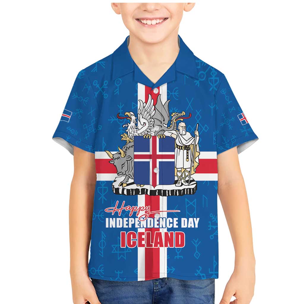 Iceland Icelandic National Day Family Matching Mermaid Dress and Hawaiian Shirt Happy 81th Anniversary