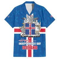 Iceland Icelandic National Day Family Matching Off Shoulder Short Dress and Hawaiian Shirt Happy 81th Anniversary