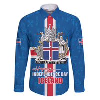 Iceland Icelandic National Day Family Matching Off Shoulder Short Dress and Hawaiian Shirt Happy 81th Anniversary