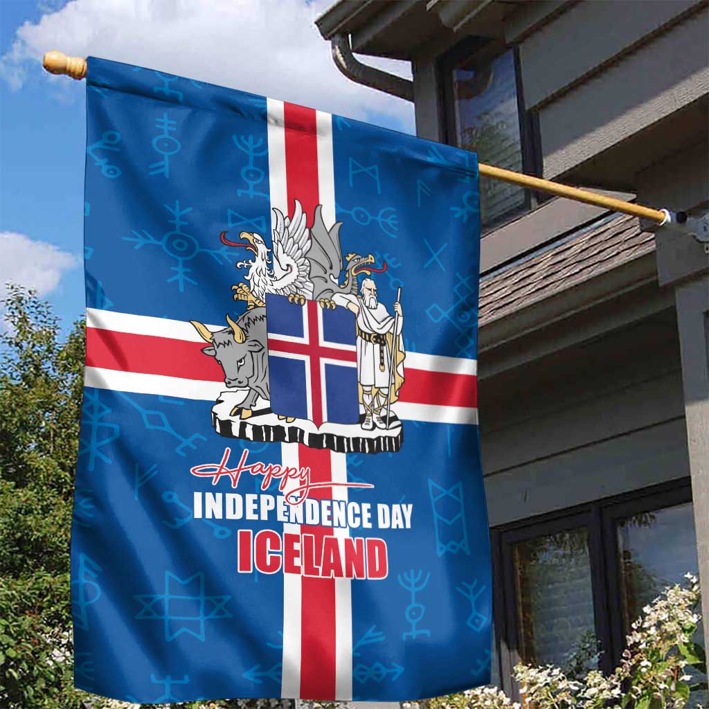 Iceland Icelandic National Day Garden Flag Happy 81th Anniversary