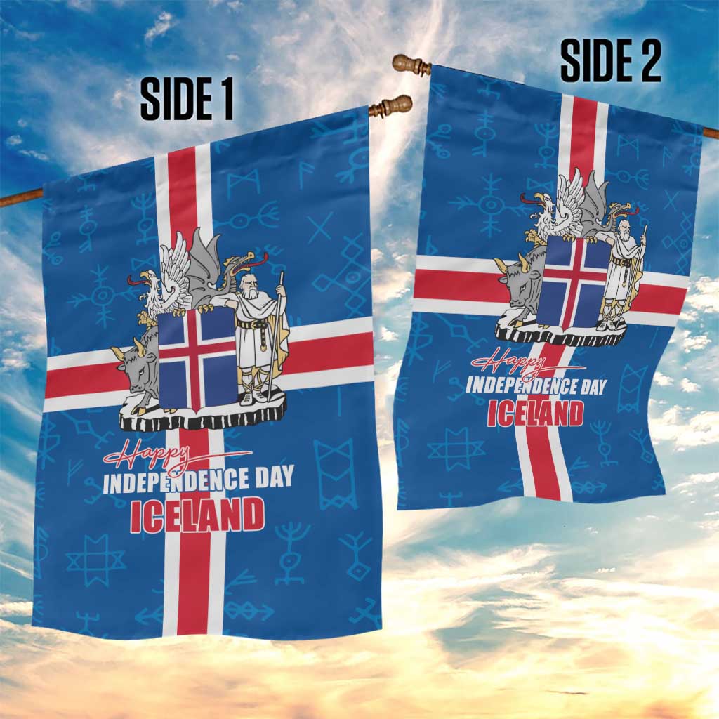 Iceland Icelandic National Day Garden Flag Happy 81th Anniversary