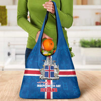 Iceland Icelandic National Day Grocery Bag Happy 81th Anniversary