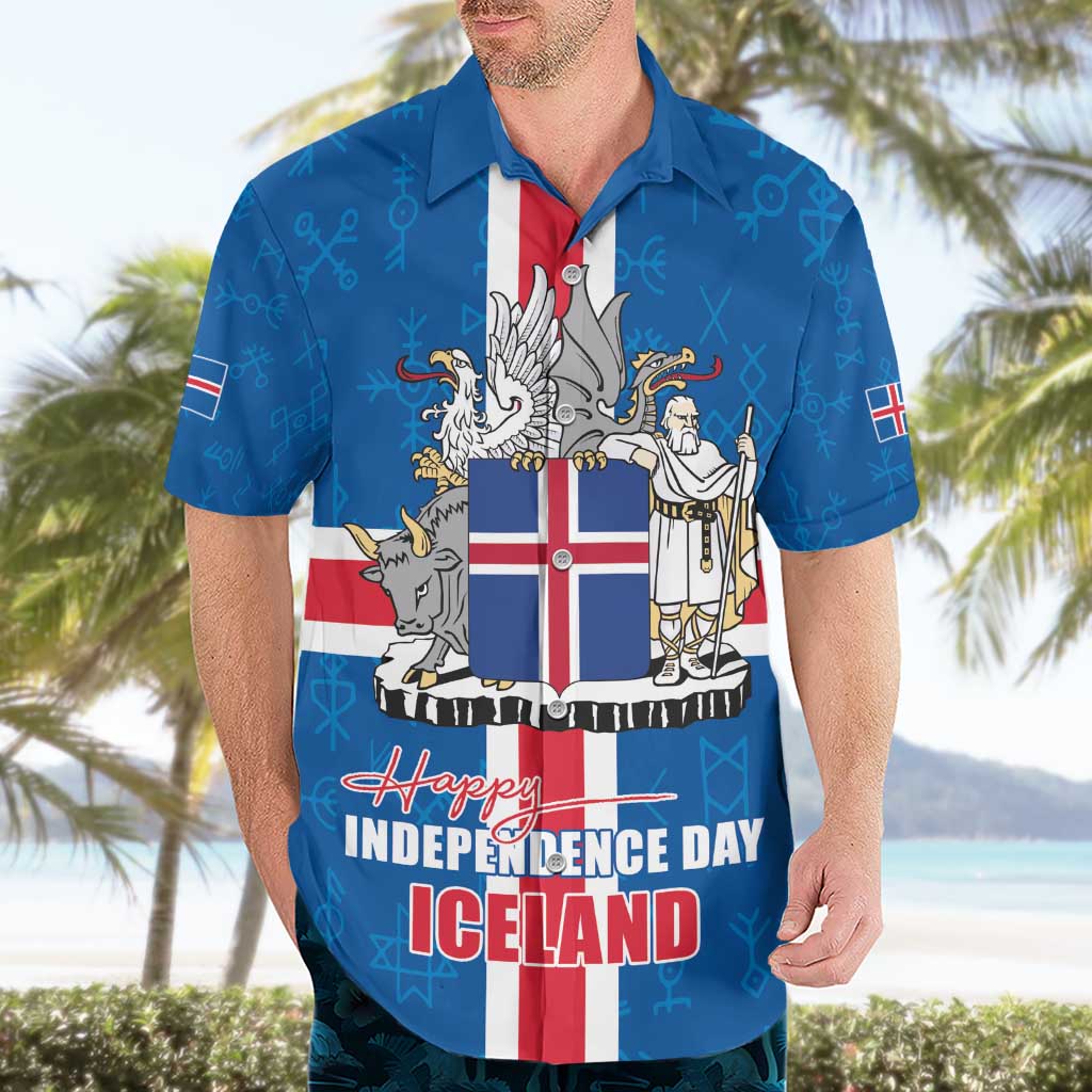 Iceland Icelandic National Day Hawaiian Shirt Happy 81th Anniversary