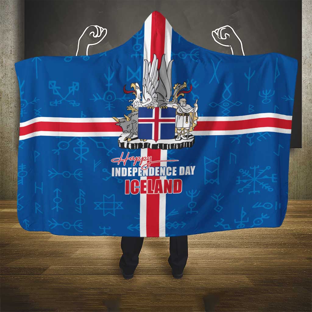 Iceland Icelandic National Day Hooded Blanket Happy 81th Anniversary