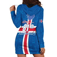 Iceland Icelandic National Day Hoodie Dress Happy 81th Anniversary