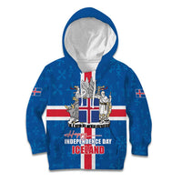 Iceland Icelandic National Day Kid Hoodie Happy 81th Anniversary
