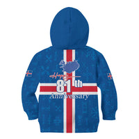 Iceland Icelandic National Day Kid Hoodie Happy 81th Anniversary