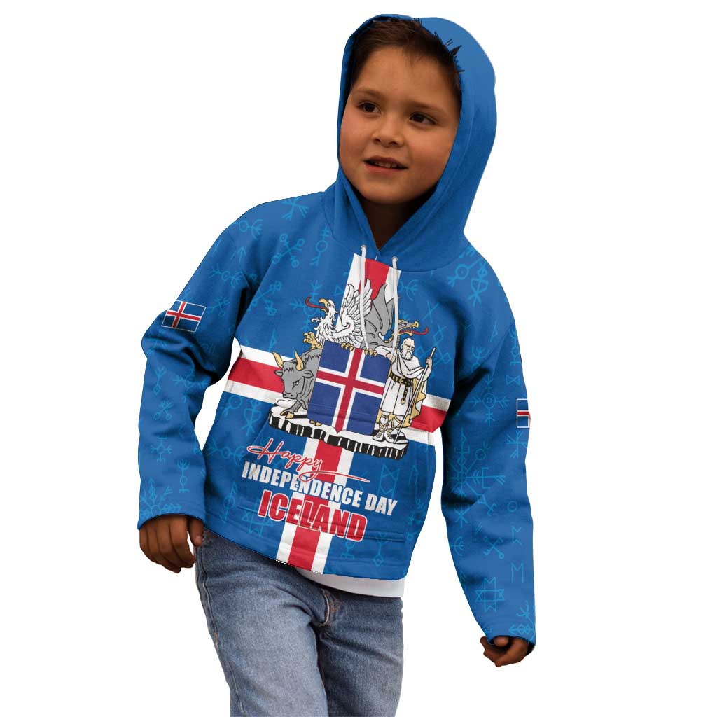Iceland Icelandic National Day Kid Hoodie Happy 81th Anniversary