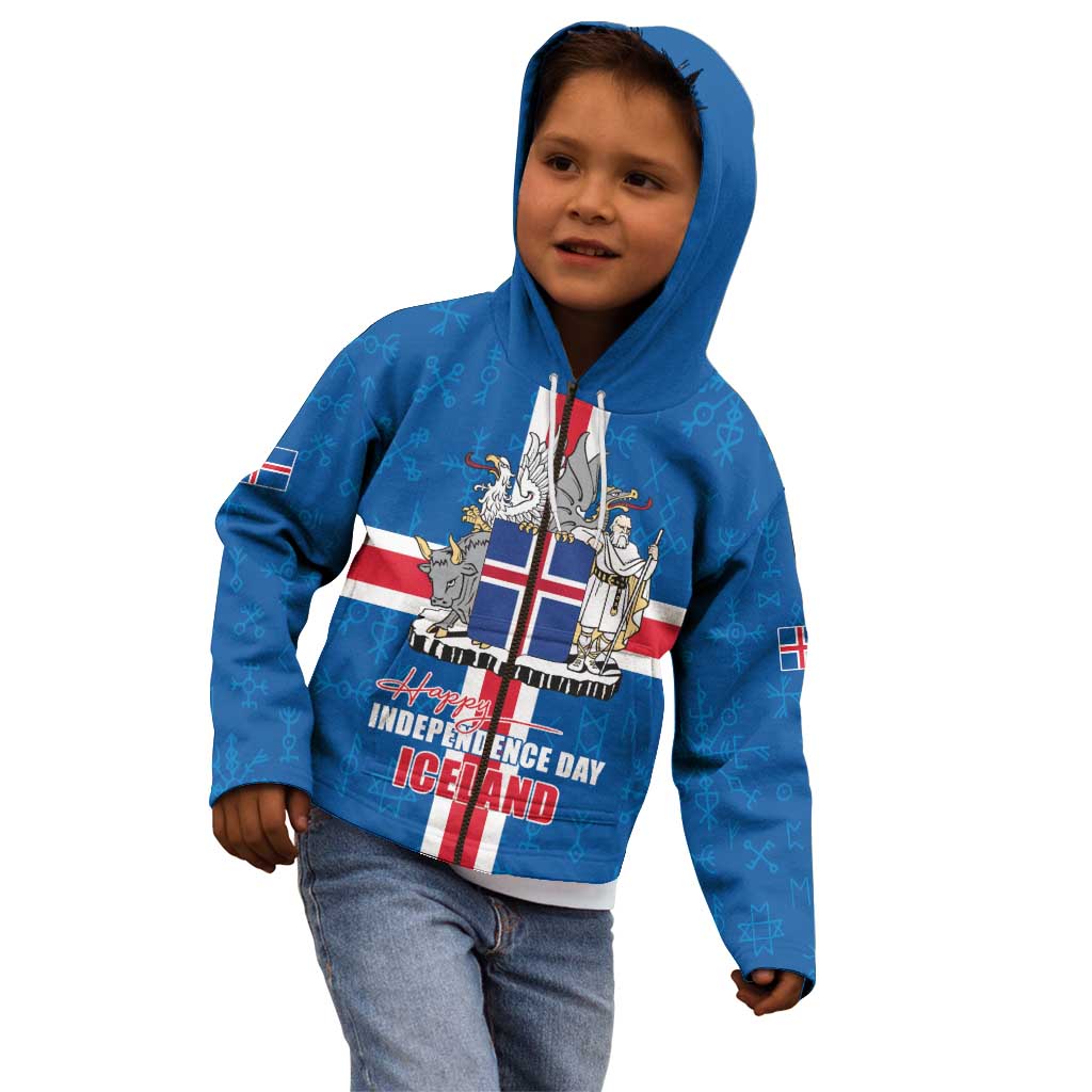Iceland Icelandic National Day Kid Hoodie Happy 81th Anniversary