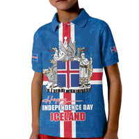 Iceland Icelandic National Day Kid Polo Shirt Happy 81th Anniversary