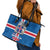 Iceland Icelandic National Day Leather Tote Bag Happy 81th Anniversary