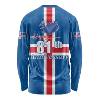 Iceland Icelandic National Day Long Sleeve Shirt Happy 81th Anniversary