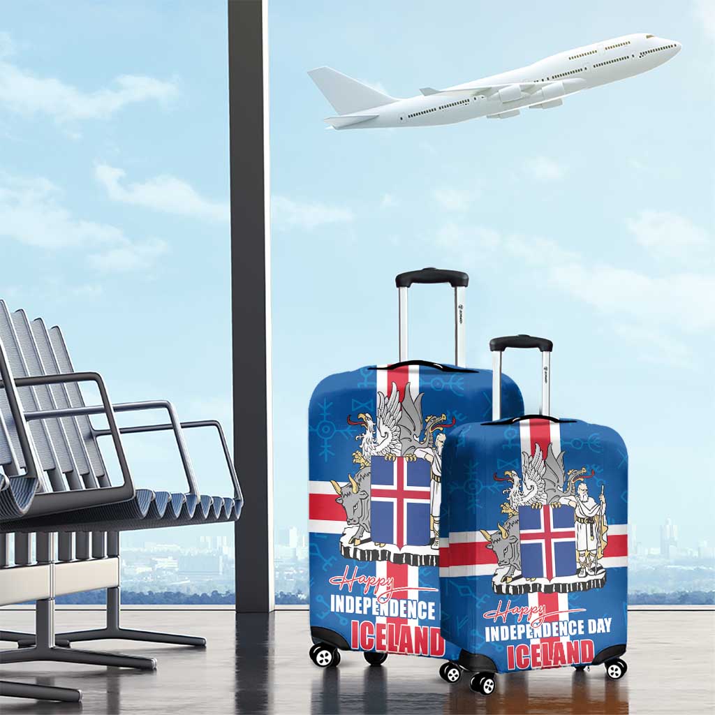 Iceland Icelandic National Day Luggage Cover Happy 81th Anniversary